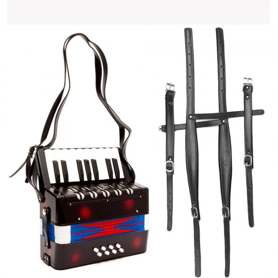 2PCS Adjustable Length Thick PU Leather Accordion Leather Shoulder Straps 2PCS Adjustable Length Thick PU Leather Accordion Leather Shoulder Straps