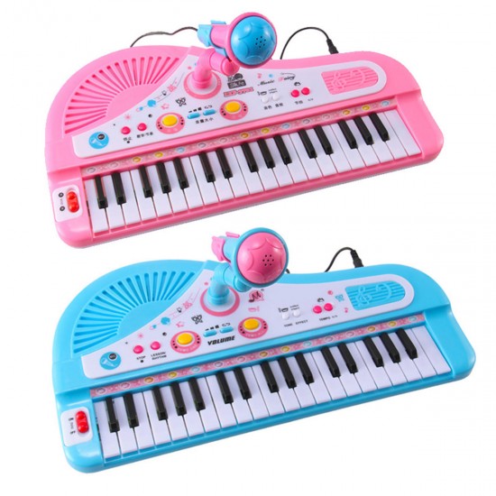 37 Key Kids Electronic Keyboard Piano Musical Toy with Microphone for Children's Toys