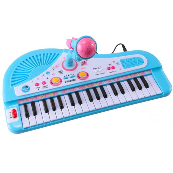 37 Key Kids Electronic Keyboard Piano Musical Toy with Microphone for Children's Toys