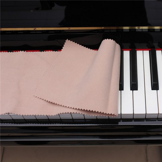Zebra Red Beige Piano Keyboard Dust Cover with Cotton Cloth Dust Cover