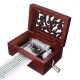 15 Tone DIY Hand Cranked Carved Music Box Classic Box With Hole Puncher 30 Pcs Paper Tapes 15 Tone DIY Hand Cranked Carved Music Box Classic Box With Hole Puncher 30 Pcs Paper Tapes