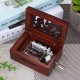 15 Tone DIY Hand Cranked Carved Music Box Classic Box With Hole Puncher 30 Pcs Paper Tapes