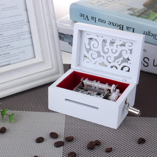 15 Tone DIY Hand Cranked Carved Music Box With Hole Puncher 30 Pcs Paper Tapes 15 Tone DIY Hand Cranked Carved Music Box With Hole Puncher 30 Pcs Paper Tapes