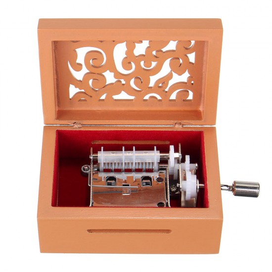 15 Tone DIY Hand Cranked Carved Music Box With Hole Puncher 30 Pcs Paper Tapes 15 Tone DIY Hand Cranked Carved Music Box With Hole Puncher 30 Pcs Paper Tapes