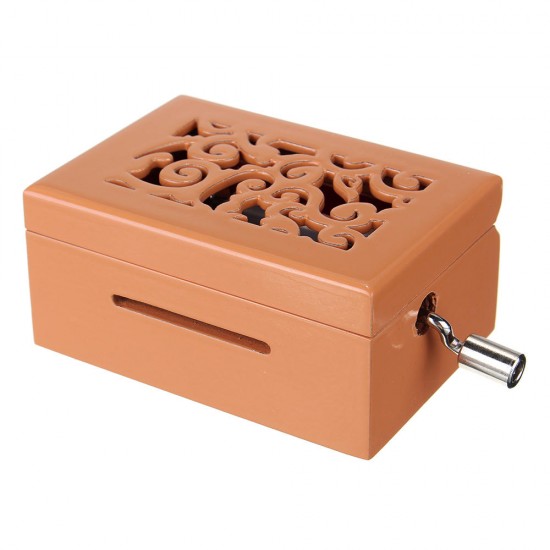 15 Tone DIY Hand Cranked Carved Music Box With Hole Puncher 30 Pcs Paper Tapes 15 Tone DIY Hand Cranked Carved Music Box With Hole Puncher 30 Pcs Paper Tapes