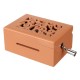 15 Tone DIY Hand Cranked Carved Music Box With Hole Puncher 30 Pcs Paper Tapes