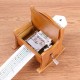 15 Tone DIY Hand Cranked Wooden Chair Music Box With Hole Puncher Paper Tapes