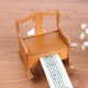 15 Tone DIY Hand Cranked Wooden Chair Music Box With Hole Puncher Paper Tapes