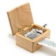 15 Tone DIY Hand-cranked Music Box Wooden Box With Hole Puncher And Paper Tapes