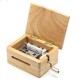 15 Tone DIY Hand-cranked Music Box Wooden Box With Hole Puncher And Paper Tapes