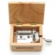 15 Tone DIY Hand-cranked Music Box Wooden Box With Hole Puncher And Paper Tapes