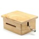 15 Tone DIY Hand-cranked Music Box Wooden Box With Hole Puncher And Paper Tapes