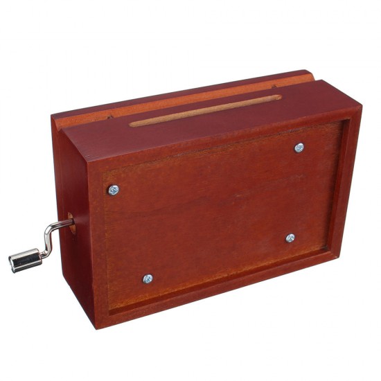 30 Tone DIY Hand Cranked Carved Music Box With Hole Puncher Paper Tapes 30 Tone DIY Hand Cranked Carved Music Box With Hole Puncher Paper Tapes