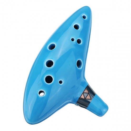 12 Hole Ceromic Ocarina Alto C Tone Flute for Legend of Zelda Ocarina Instrument Without Bracket