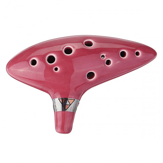 12 Hole Ceromic Ocarina Alto C Tone Flute for Legend of Zelda Ocarina Instrument Without Bracket