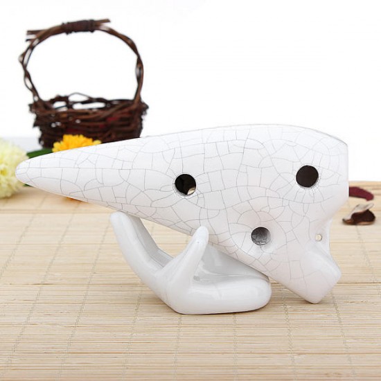 6 Hole 12 Hole Ocarina Bracket White Elegant Decoration Bracket