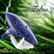 Zebra 12 Hole Ceramic Ocarina C Tone Handicraft Zelda Ocarina