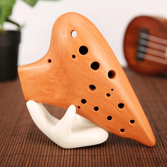 Zero 16 Hole Multi Chamber Ocarina Terracotta Alto C Double Ocarina