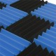 12 Pcs Black Blue Pyramid Acoustic Soundproofing Foam Tile Studio Panel 2"x12"x12" 12 Pcs Black Blue Pyramid Acoustic Soundproofing Foam Tile Studio Panel 2"x12"x12"