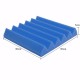 12 Pcs Black Blue Pyramid Acoustic Soundproofing Foam Tile Studio Panel 2"x12"x12"