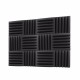 30x30x2.5cm Black Acoustic Soundproof Foam Sound Absorbing Waved Sponge