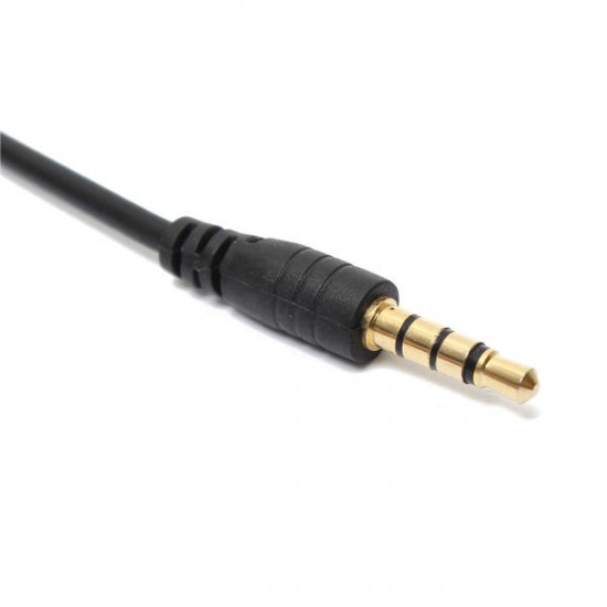 3.5mm 1/8'' Male To Male 4-Pole TRRS AV Audio Extension Cable 1.2M/4Feet