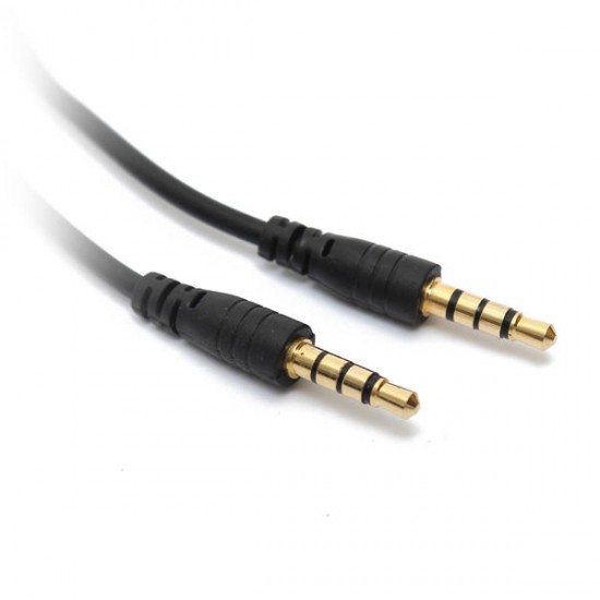 3.5mm 1/8'' Male To Male 4-Pole TRRS AV Audio Extension Cable 1.2M/4Feet