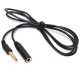 3.5mm 4 Pole Jack Male to Female Earphone Headphone Audio Extension Cable 1M 3Feet