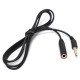 3.5mm 4 Pole Jack Male to Female Earphone Headphone Audio Extension Cable 1M 3Feet