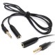 3.5mm 4 Pole Jack Male to Female Earphone Headphone Audio Extension Cable 1M 3Feet