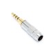 3.5mm 4 Pole Stereo Male Jack Plug Audio Solder Connector