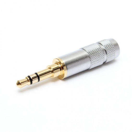 3.5mm Stereo 3 Pole Headphone Audio Male Plug Solders Connector