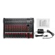 12 Channel bluetooth Live Studio Audio Mixer Mixing Console with USB XLR Input 48V Phantom