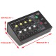 8 Channel 110-220V 6.35mm Dual Mode Audio Mixer Sound Stereo Mixing Home KTV