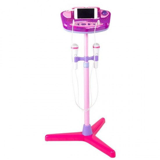 Adjustable Stand With 2 Microphones Karaoke Music Toys for Kids