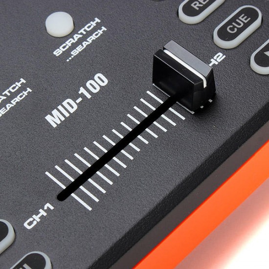Blacknote MID-100 Computer DJ System USB MIDI DJ Controller Brake Disc for MAC and PC Blacknote MID-100 Computer DJ System USB MIDI DJ Controller Brake Disc for MAC and PC
