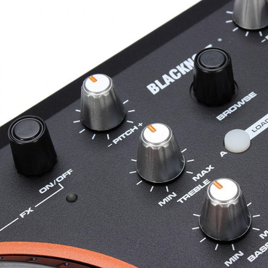 Blacknote MID-100 Computer DJ System USB MIDI DJ Controller Brake Disc for MAC and PC Blacknote MID-100 Computer DJ System USB MIDI DJ Controller Brake Disc for MAC and PC