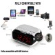 Bluetooth LED Wireless Speaker Mic LCD Alarm Clock TF FM Radio MP3 Music Player