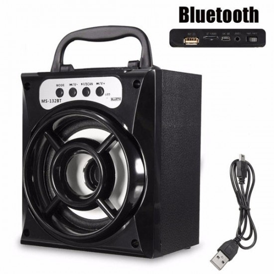 Bluetooth Wireless Portable LED Outdoor Super Bass USB/TF/AUX/FM Radio Speaker