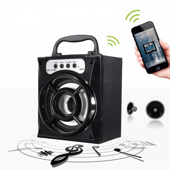 Bluetooth Wireless Portable LED Outdoor Super Bass USB/TF/AUX/FM Radio Speaker