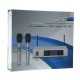 UHF Wireless Microphone System LCD Dual Microphone Handheld Stage DJ Kareoke UHF Wireless Microphone System LCD Dual Microphone Handheld Stage DJ Kareoke