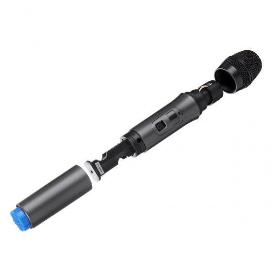 UHF Wireless Microphone System LCD Dual Microphone Handheld Stage DJ Kareoke UHF Wireless Microphone System LCD Dual Microphone Handheld Stage DJ Kareoke
