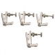 4 PCS String Adjuster Sliver Copper Fine Tuner for 3/4-4/4 Violin