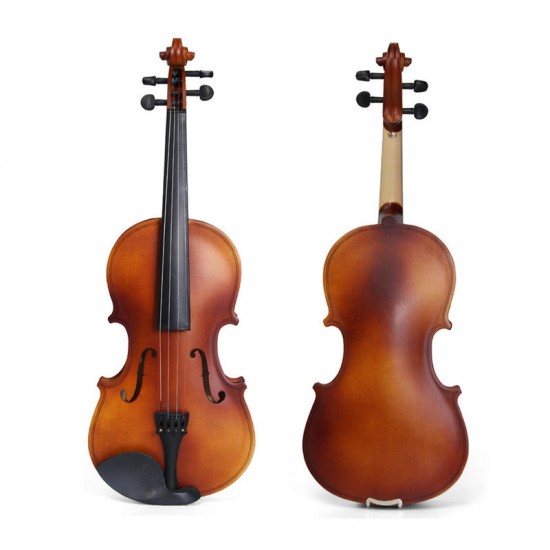 4/4 Full Size Basswood Matte Finish Violin with Case for Beginner