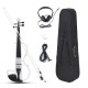 4/4 Size Basswood Electric Violin Alloy String Headphone With Case For Violin Beginner