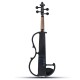 4/4 Size Basswood Electric Violin Alloy String Headphone With Case For Violin Beginner