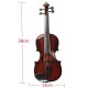 4/4 Ukuran Penuh Plastic Adjustable String Kids Instrument Simulation Violin Toys