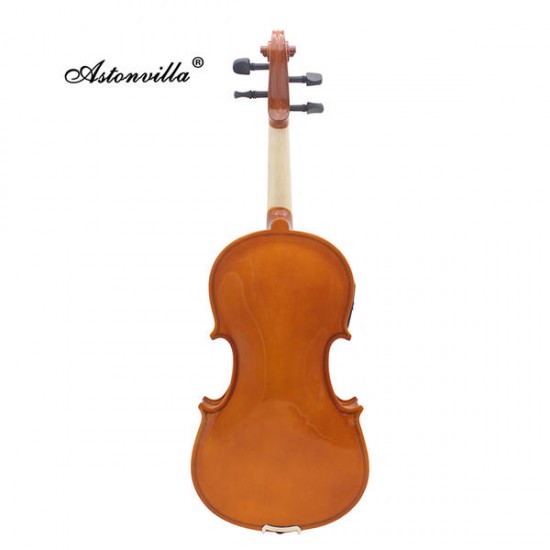Astonvilla 4/4 Solid Electroacoustic Violin with Pickup Case&Accessories