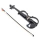 Black 4/4 Full Size Electric Violin Student Fiddle Case Bow Headphone Cable Set