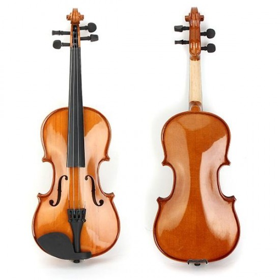 Deviser V-80 Spruce Solid Top 1/2 1/4 Violin with Case Rosin Bow